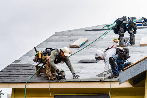 Professional Gutter Installation technician working in Sandy Springs, SC
